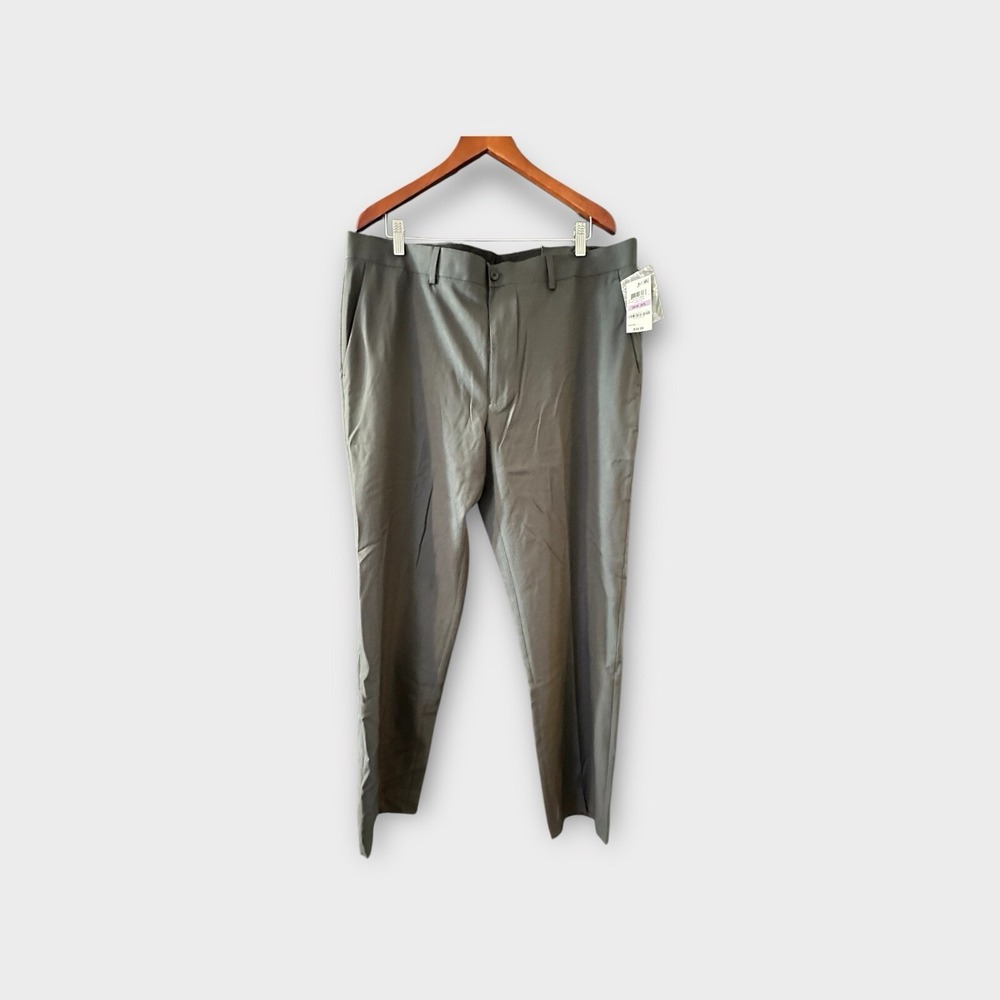 Alfani Men's Brand‎ New Dress Slacks Charcoal 38x32 With Tags Flat Front